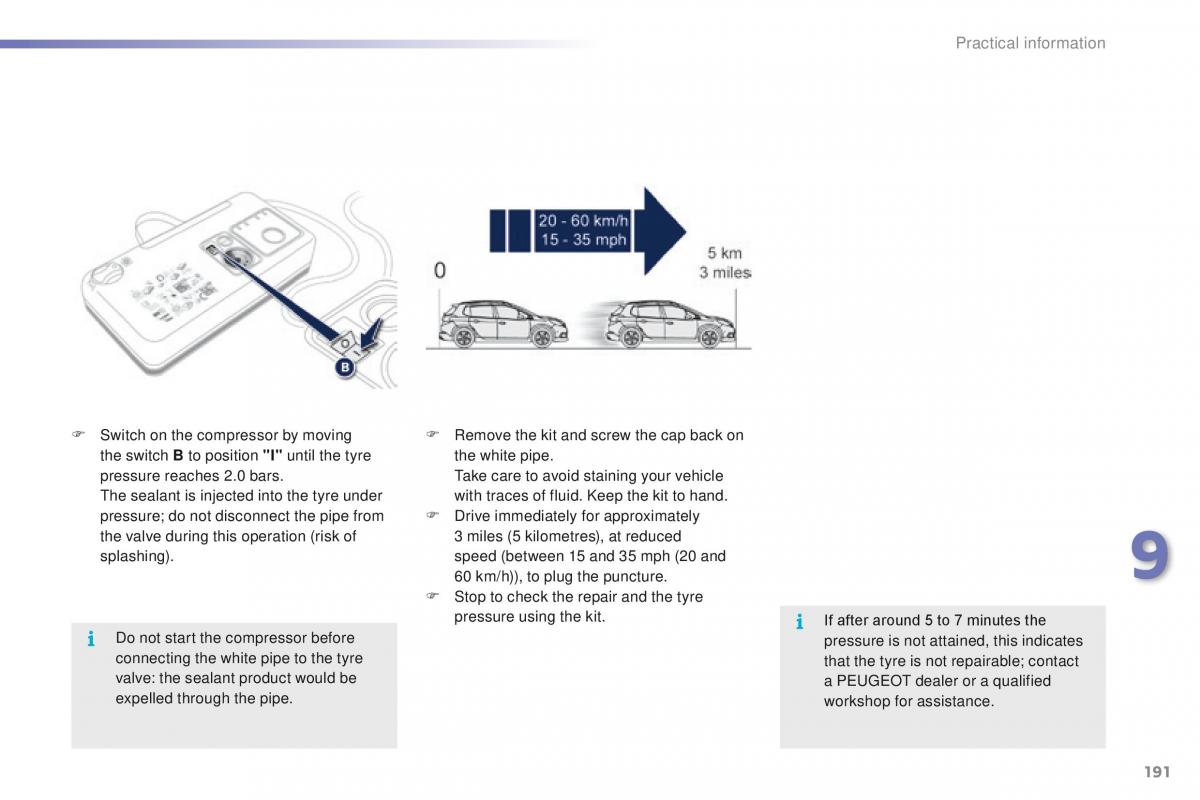 Peugeot 2008 owners manual / page 193