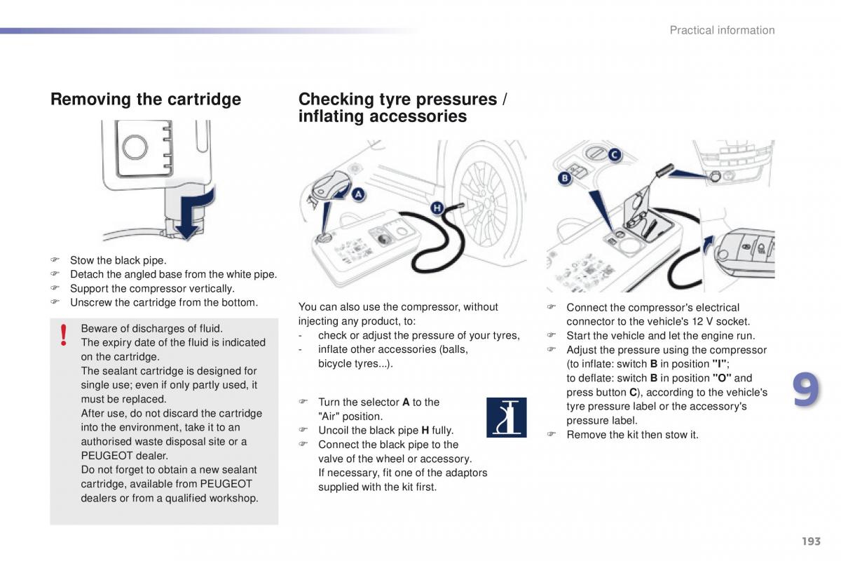 Peugeot 2008 owners manual / page 195