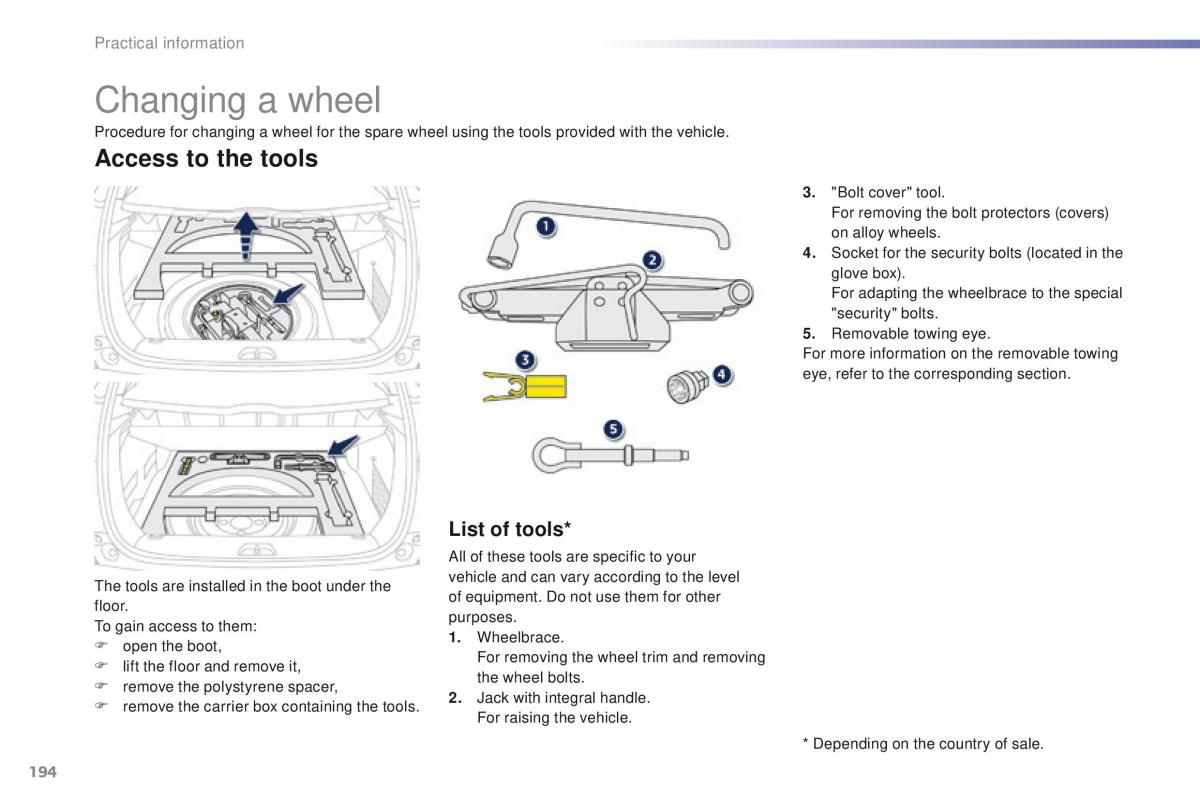 Peugeot 2008 owners manual / page 196