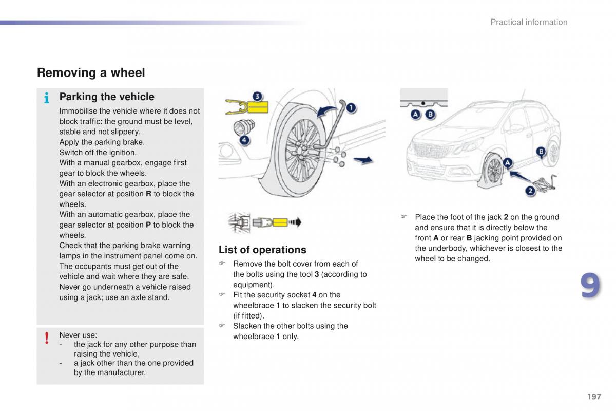 Peugeot 2008 owners manual / page 199