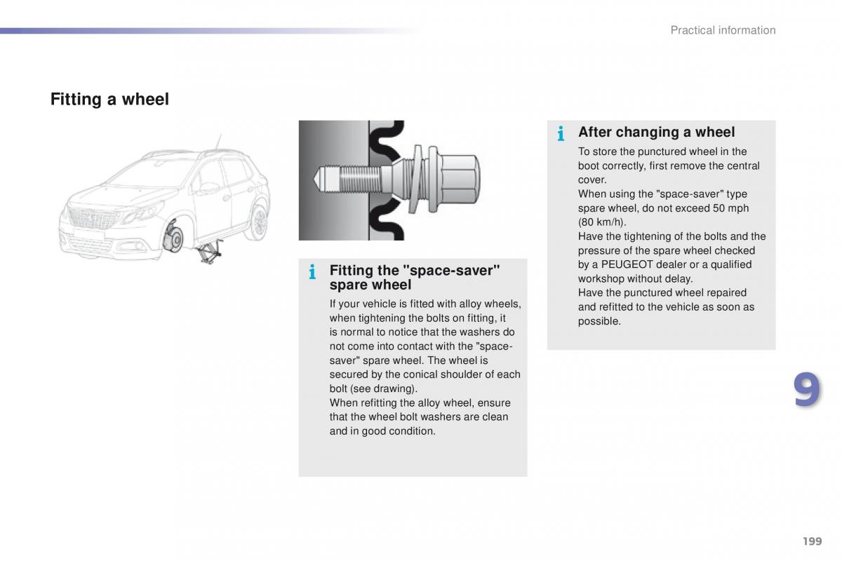 Peugeot 2008 owners manual / page 201