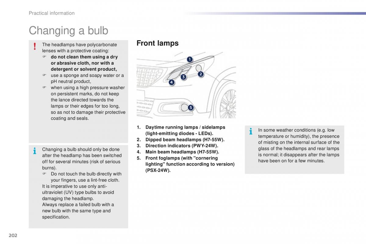 Peugeot 2008 owners manual / page 204