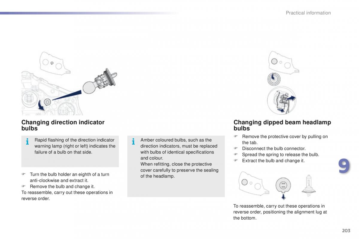 Peugeot 2008 owners manual / page 205