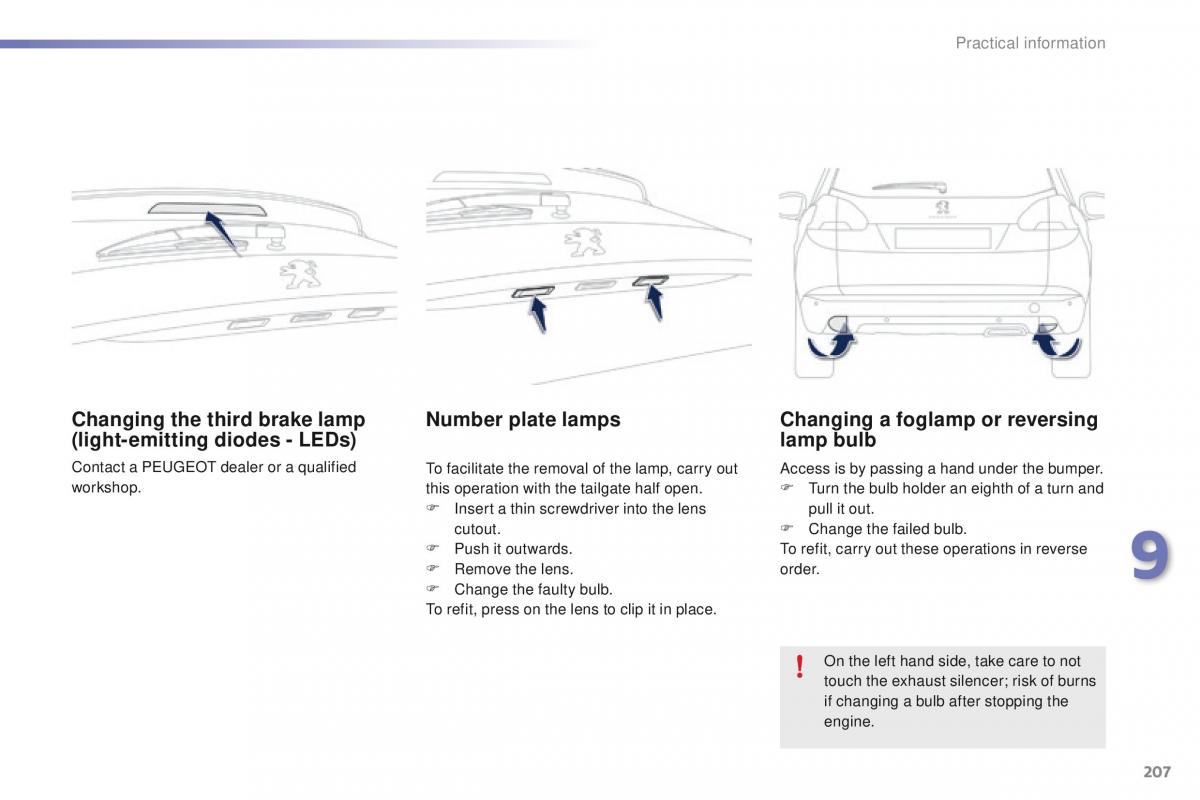 Peugeot 2008 owners manual / page 209