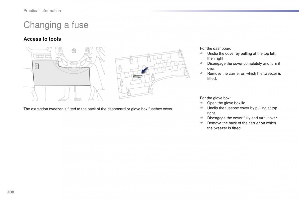 Peugeot 2008 owners manual / page 210