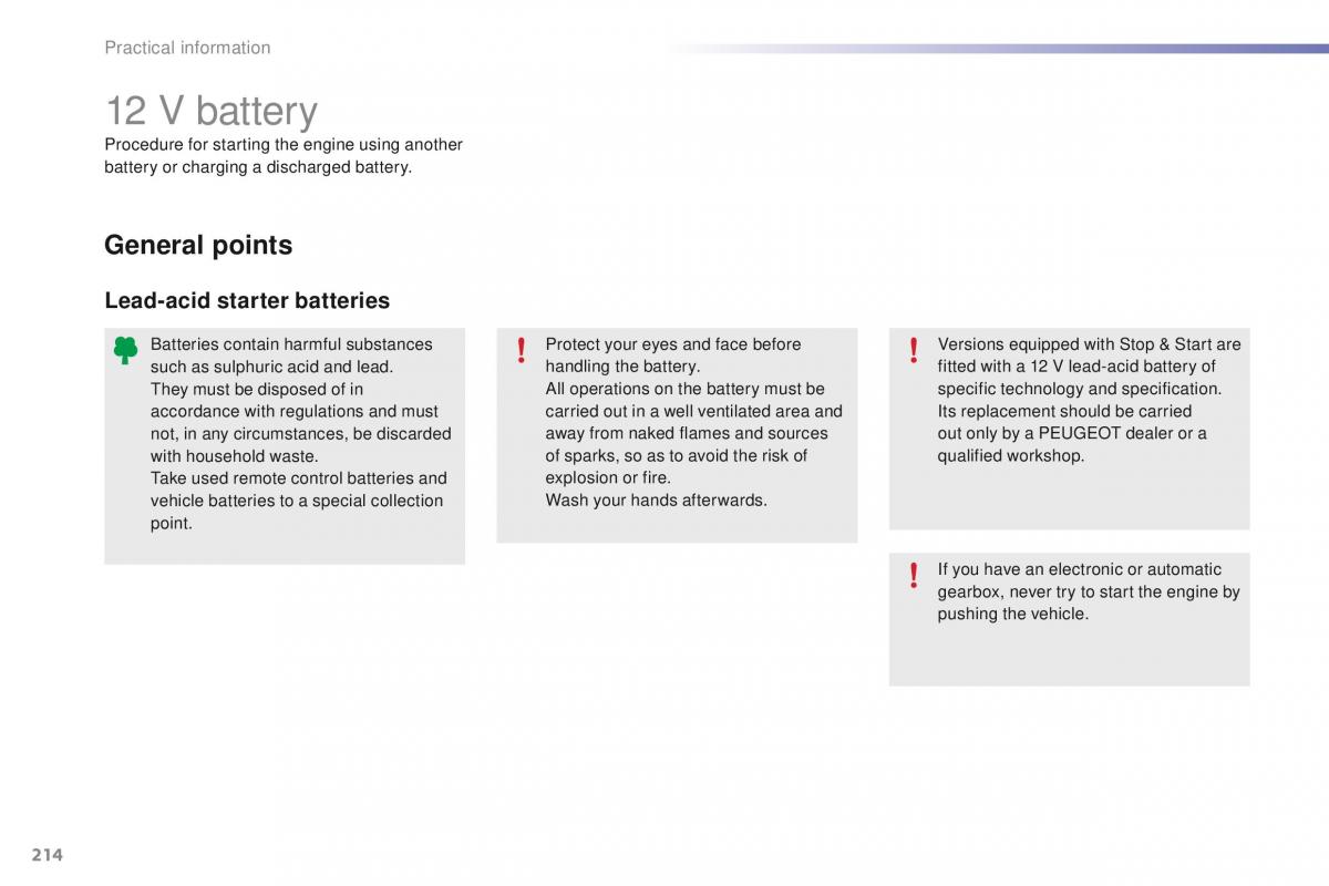 Peugeot 2008 owners manual / page 216