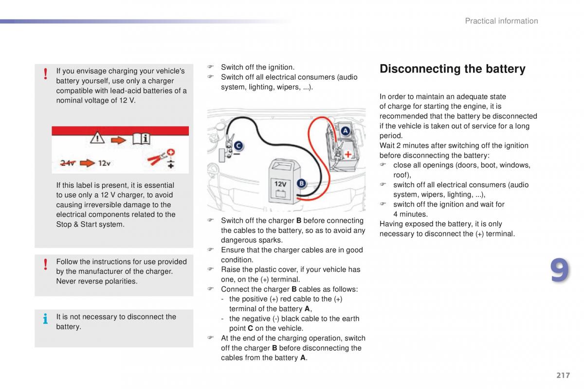 Peugeot 2008 owners manual / page 219