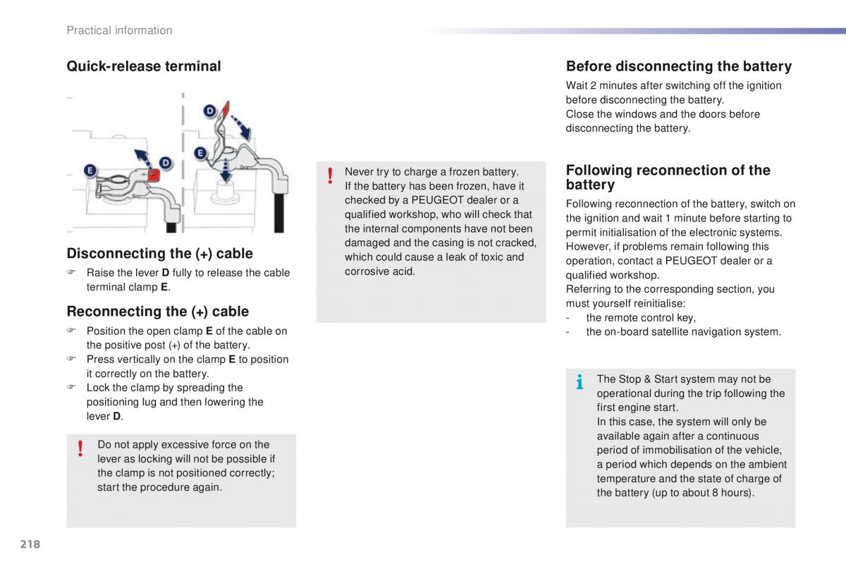 Peugeot 2008 owners manual / page 220