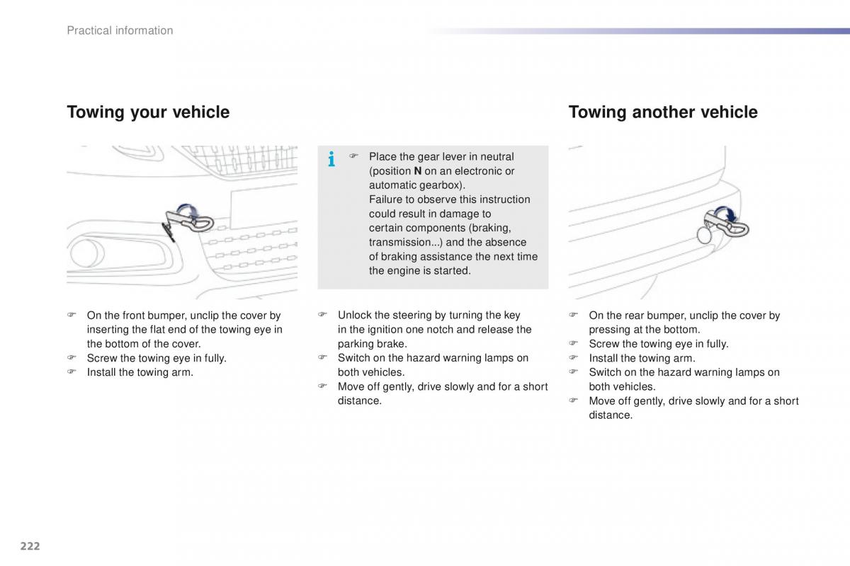 Peugeot 2008 owners manual / page 224