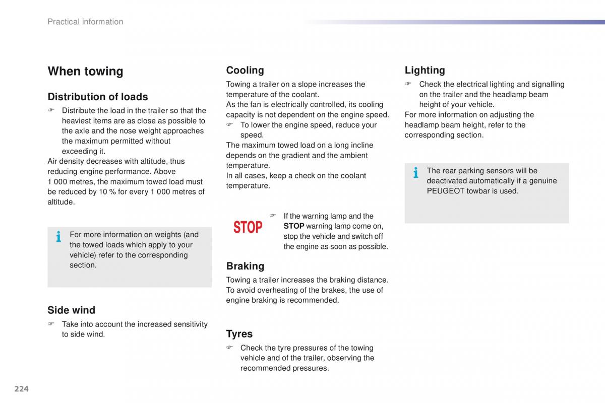 Peugeot 2008 owners manual / page 226