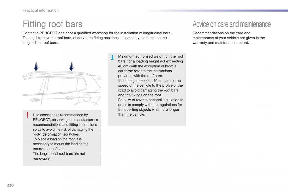 Peugeot 2008 owners manual / page 232