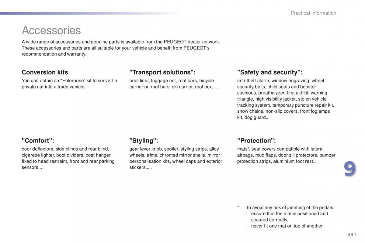 Peugeot 2008 owners manual / page 233