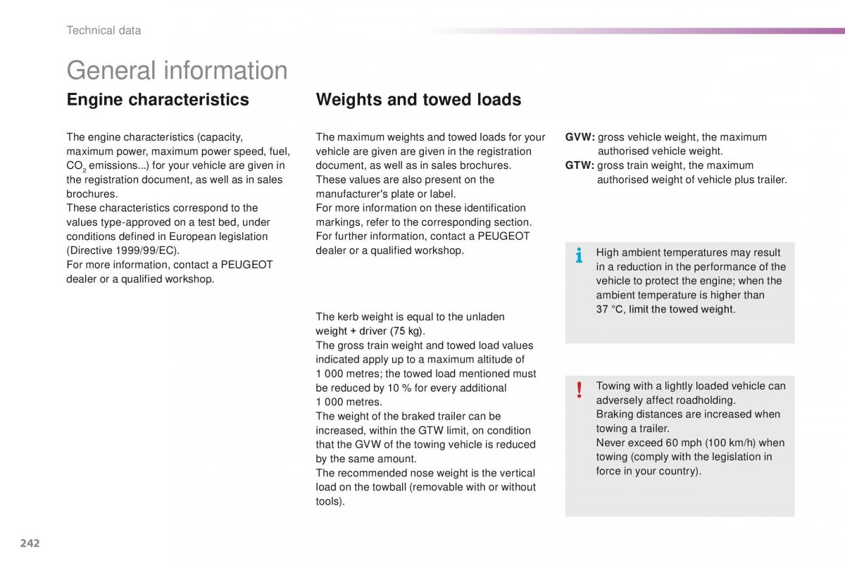 Peugeot 2008 owners manual / page 244