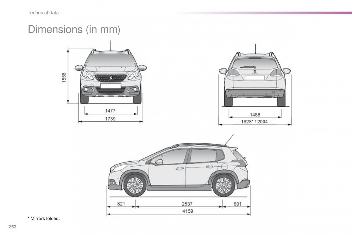 Peugeot 2008 owners manual / page 254