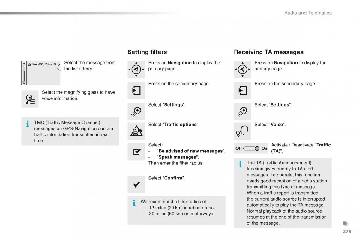 Peugeot 2008 owners manual / page 277