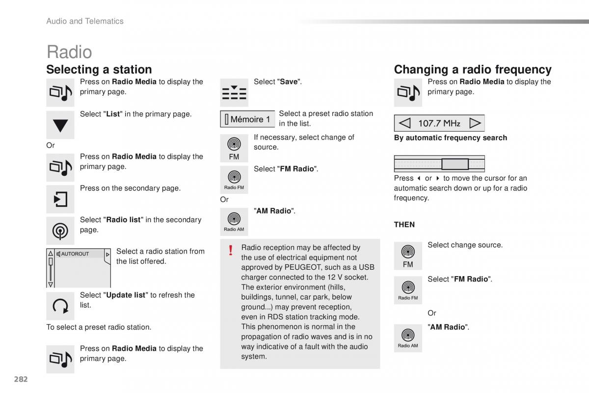 Peugeot 2008 owners manual / page 284