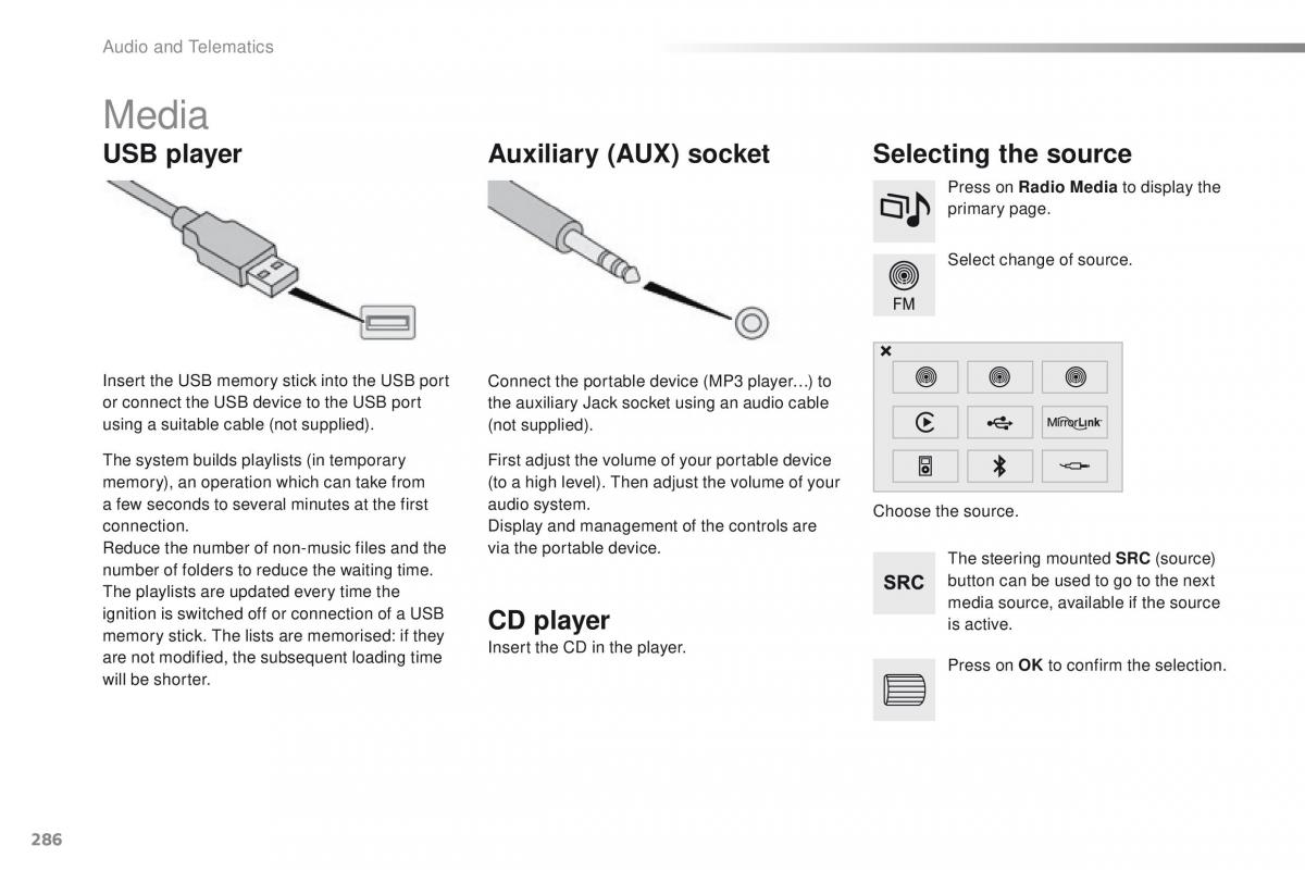 Peugeot 2008 owners manual / page 288