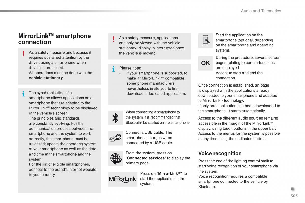 Peugeot 2008 owners manual / page 305