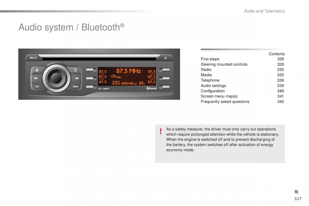 Peugeot 2008 owners manual / page 329