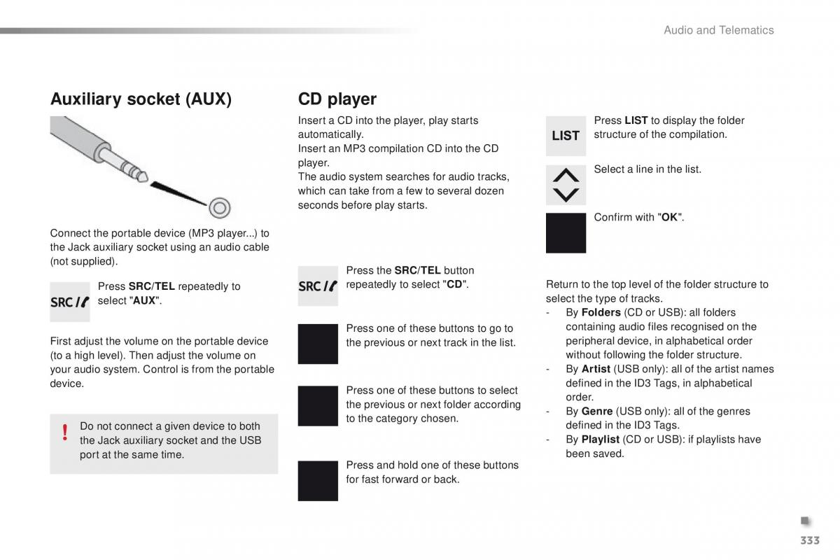 Peugeot 2008 owners manual / page 335