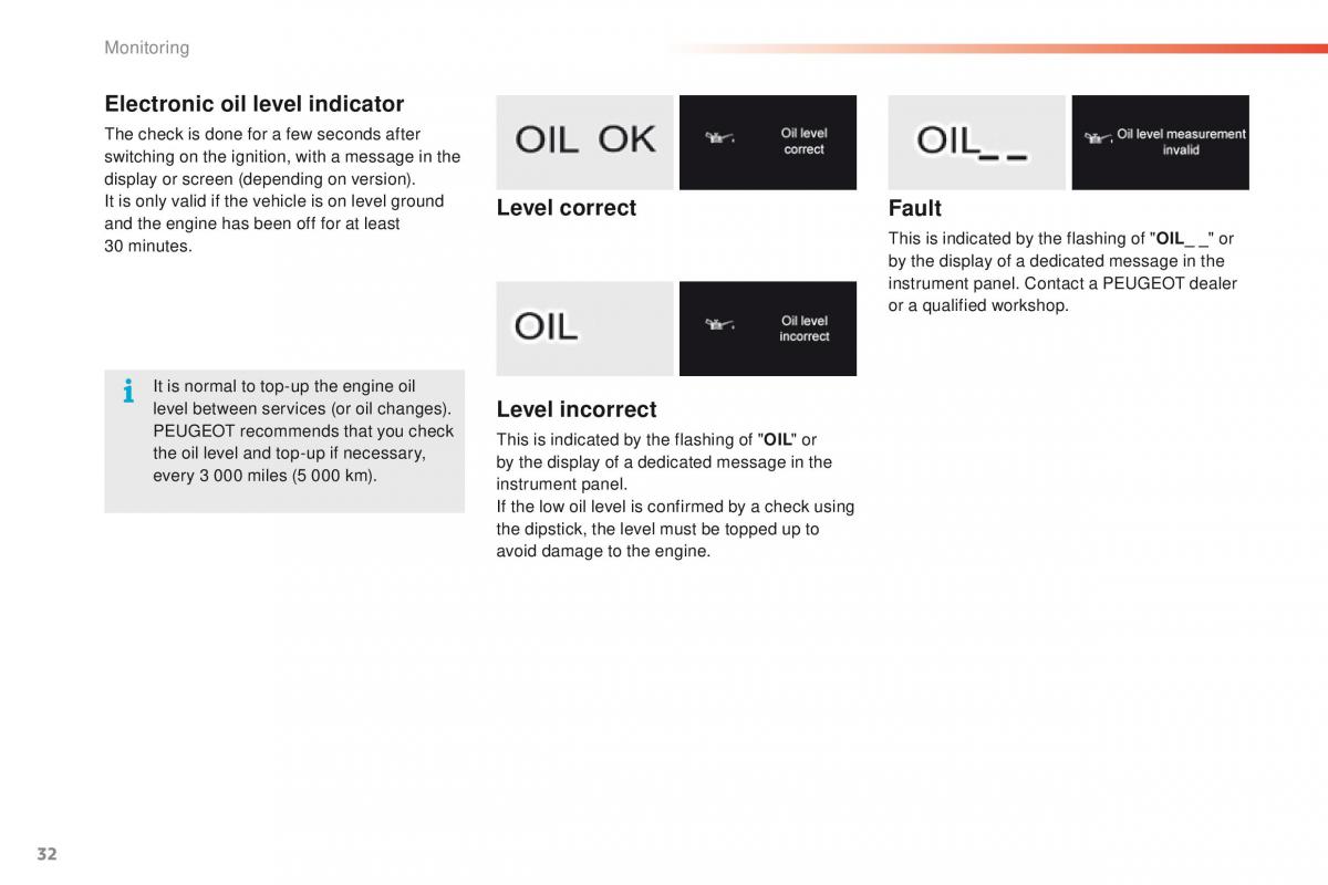 Peugeot 2008 owners manual / page 34