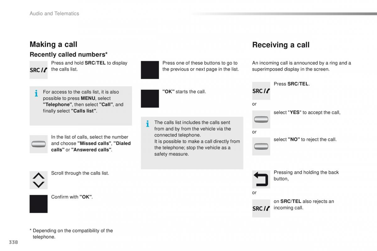 Peugeot 2008 owners manual / page 340