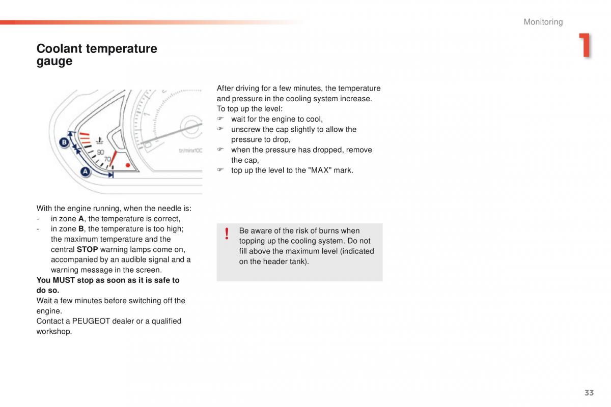 Peugeot 2008 owners manual / page 35