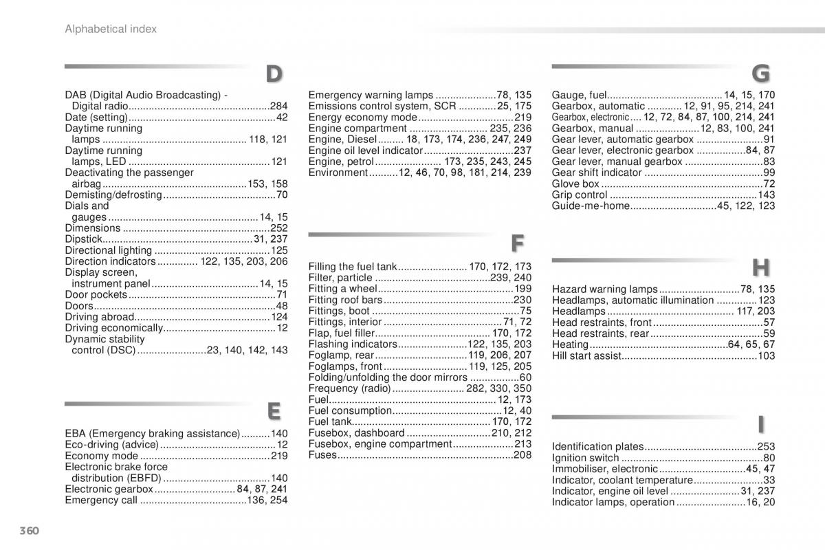 Peugeot 2008 owners manual / page 362