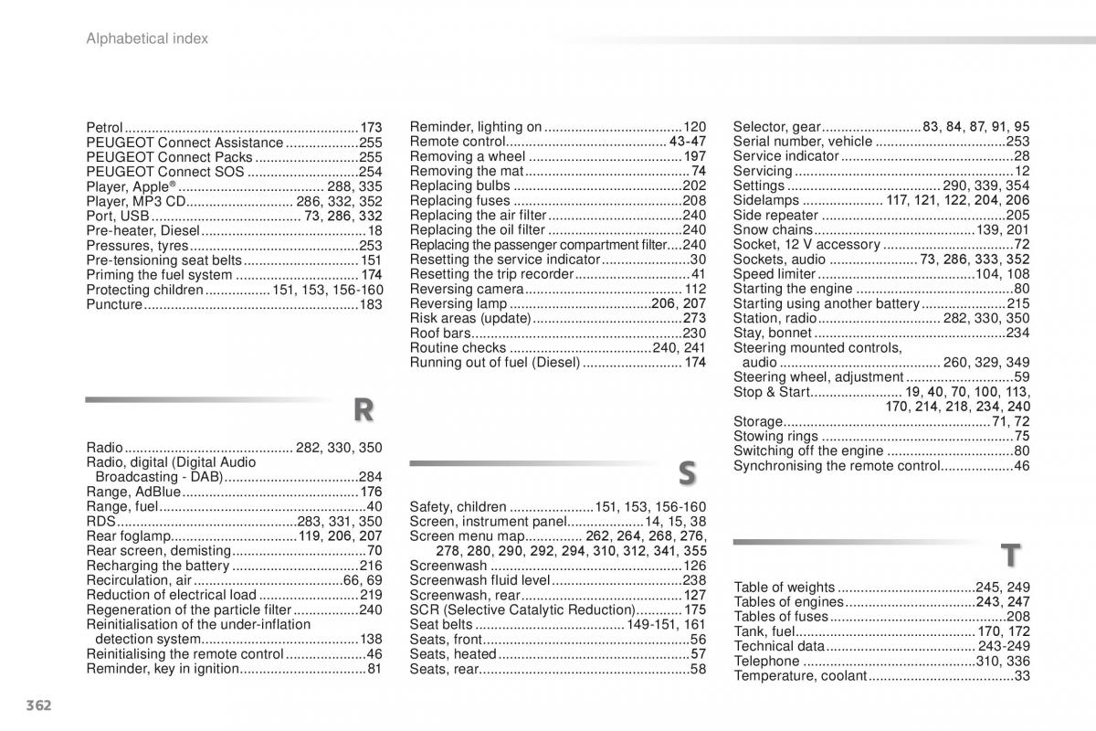 Peugeot 2008 owners manual / page 364