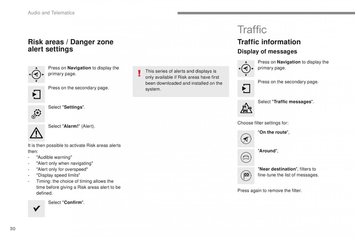 Peugeot 2008 owners manual / page 404