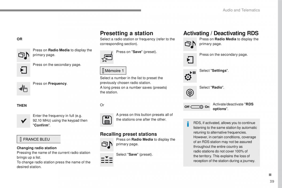 Peugeot 2008 owners manual / page 413