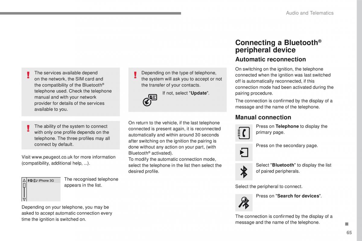 Peugeot 2008 owners manual / page 439