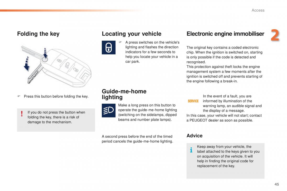 Peugeot 2008 owners manual / page 47