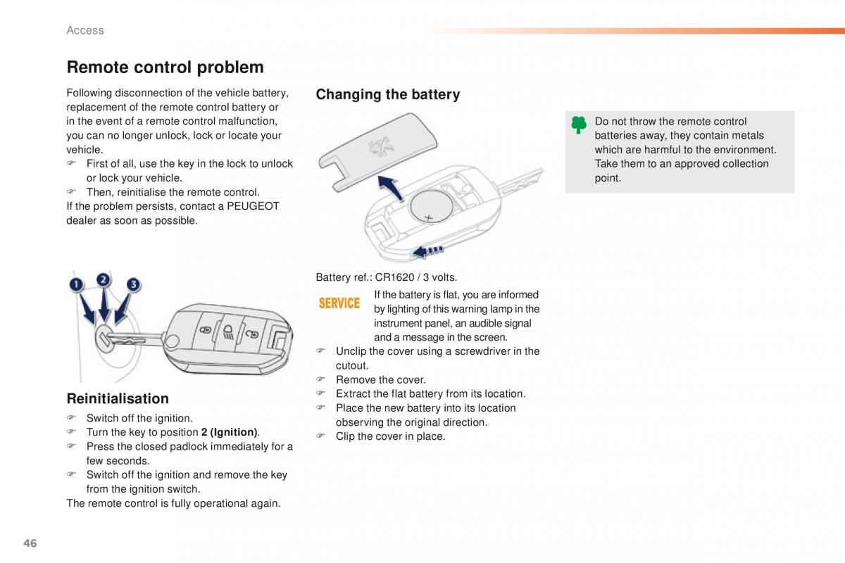 Peugeot 2008 owners manual / page 48