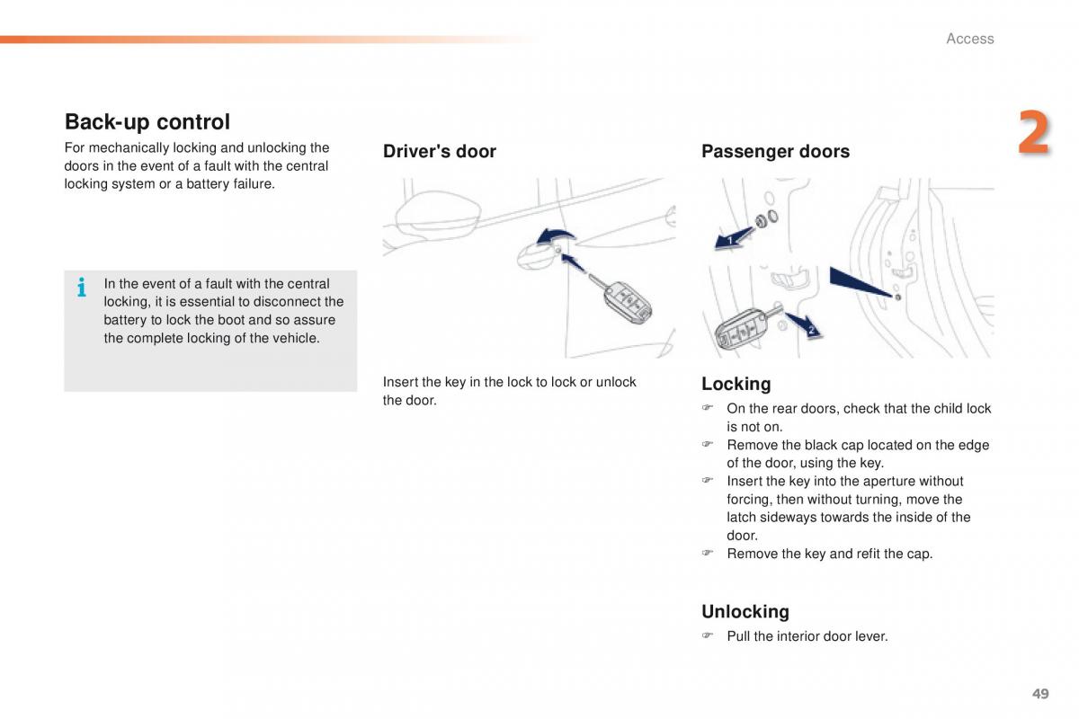 Peugeot 2008 owners manual / page 51