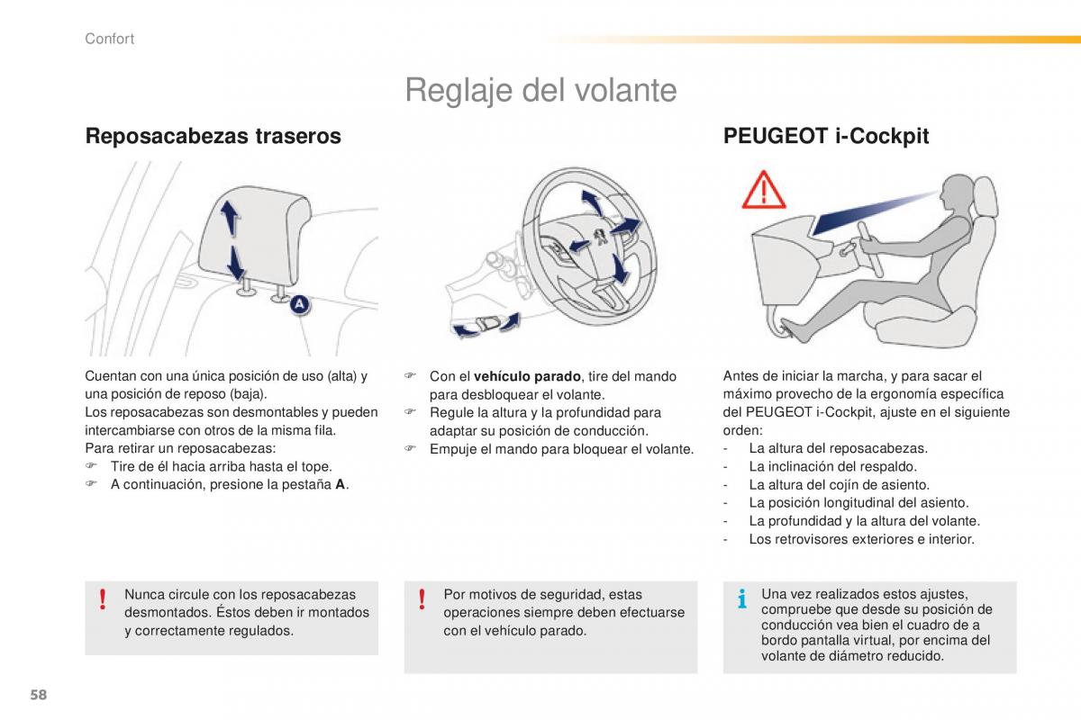 Peugeot 2008 manual del propietario / page 60