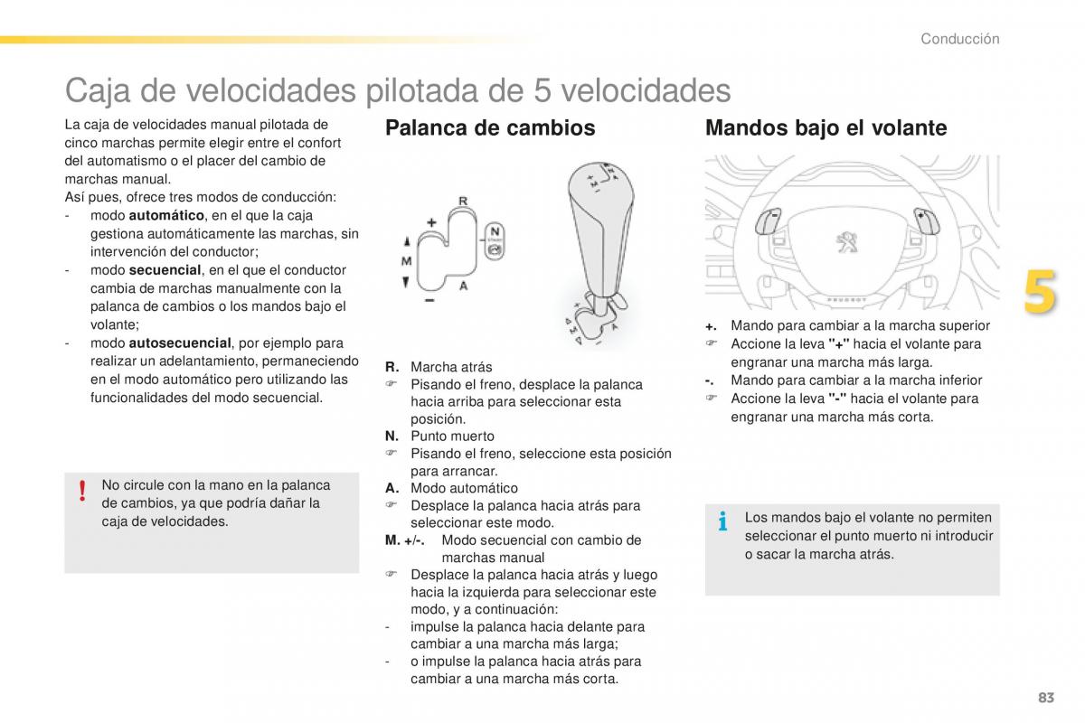 Peugeot 2008 manual del propietario / page 85