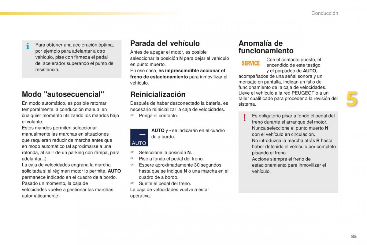 Peugeot 2008 manual del propietario / page 87