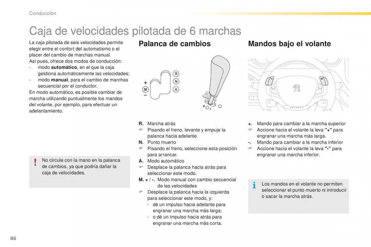 Peugeot 2008 manual del propietario / page 88