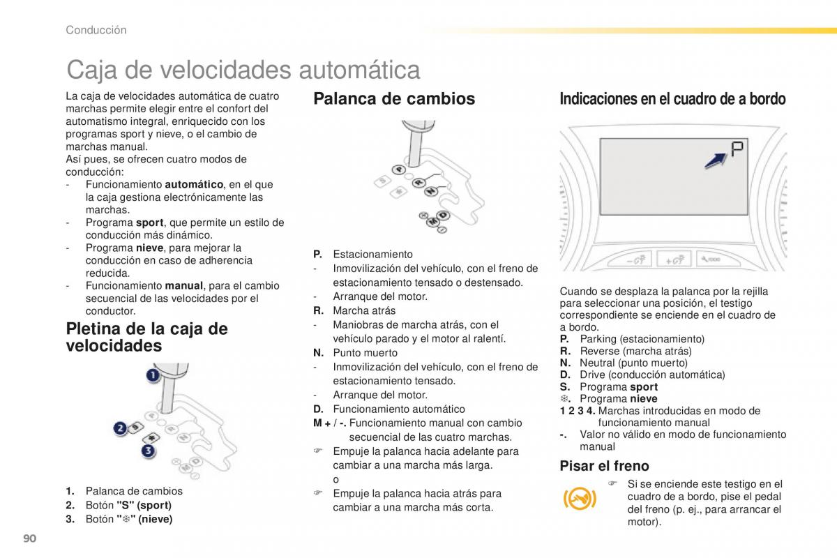 Peugeot 2008 manual del propietario / page 92