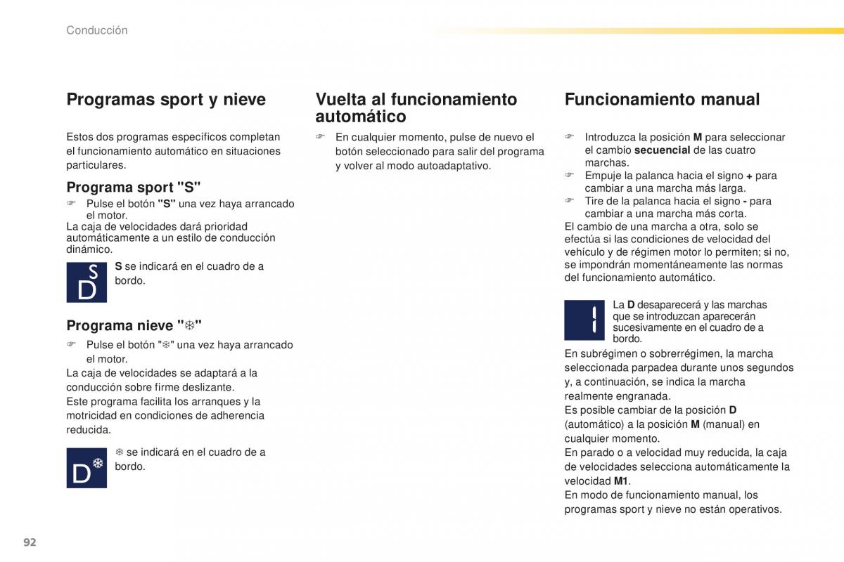 Peugeot 2008 manual del propietario / page 94