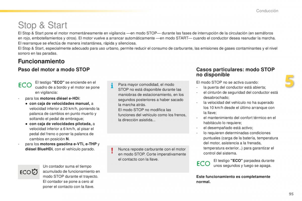 Peugeot 2008 manual del propietario / page 97