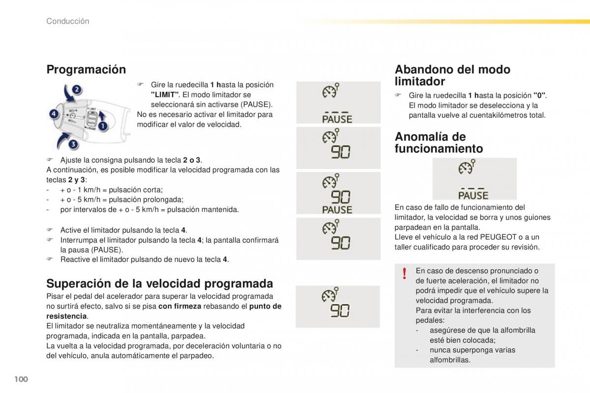 Peugeot 2008 manual del propietario / page 102