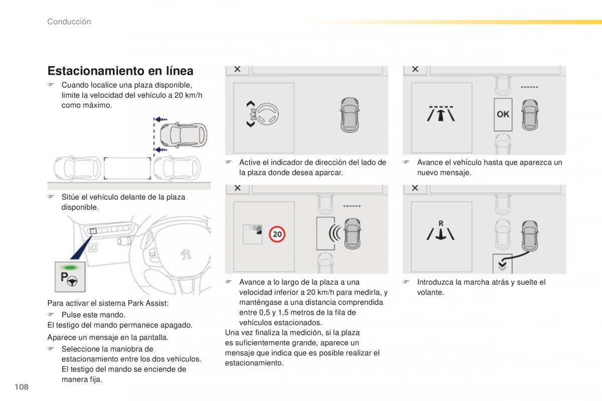 Peugeot 2008 manual del propietario / page 110