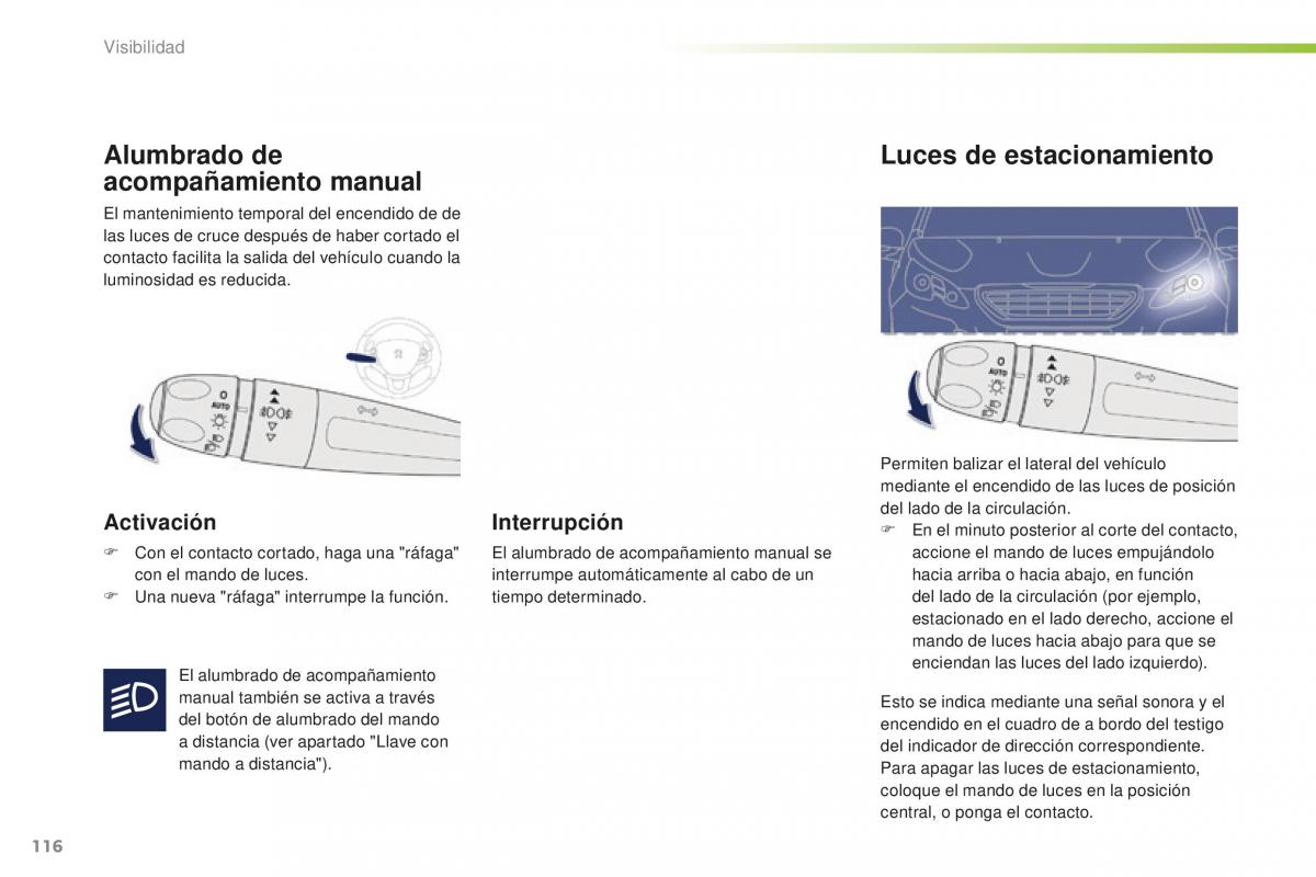 Peugeot 2008 manual del propietario / page 118