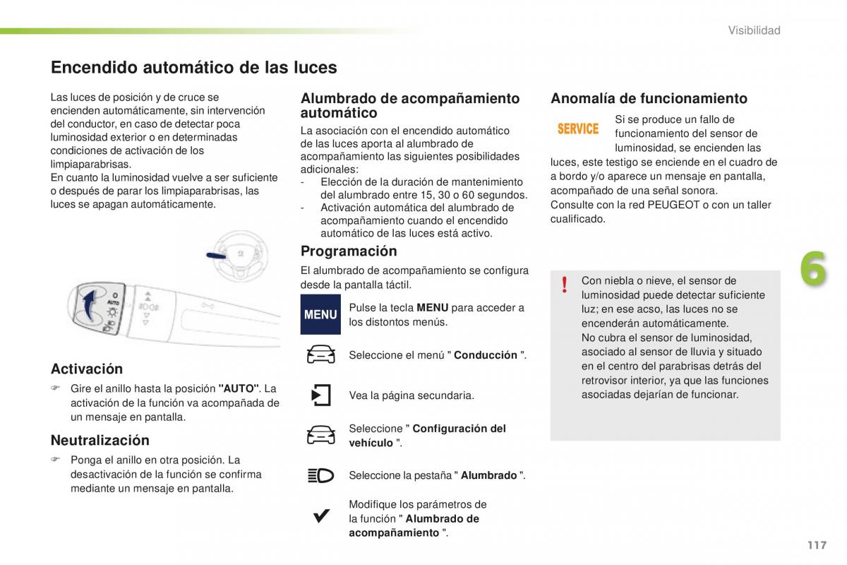 Peugeot 2008 manual del propietario / page 119