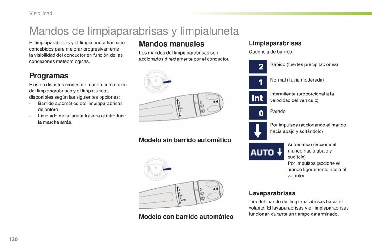 Peugeot 2008 manual del propietario / page 122