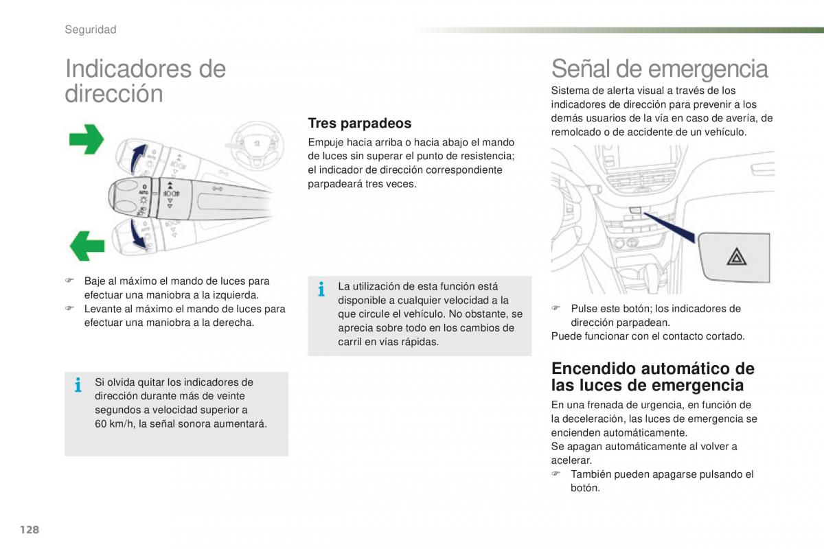 Peugeot 2008 manual del propietario / page 130