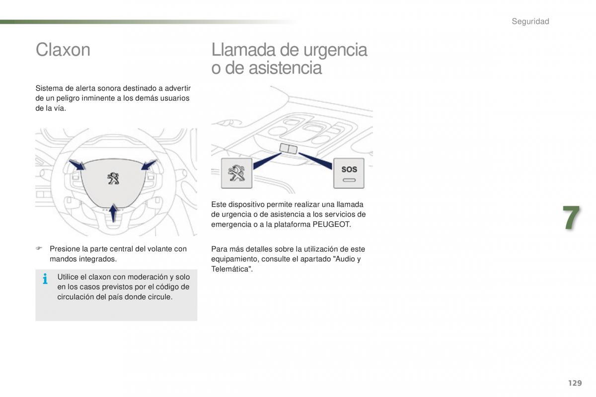 Peugeot 2008 manual del propietario / page 131