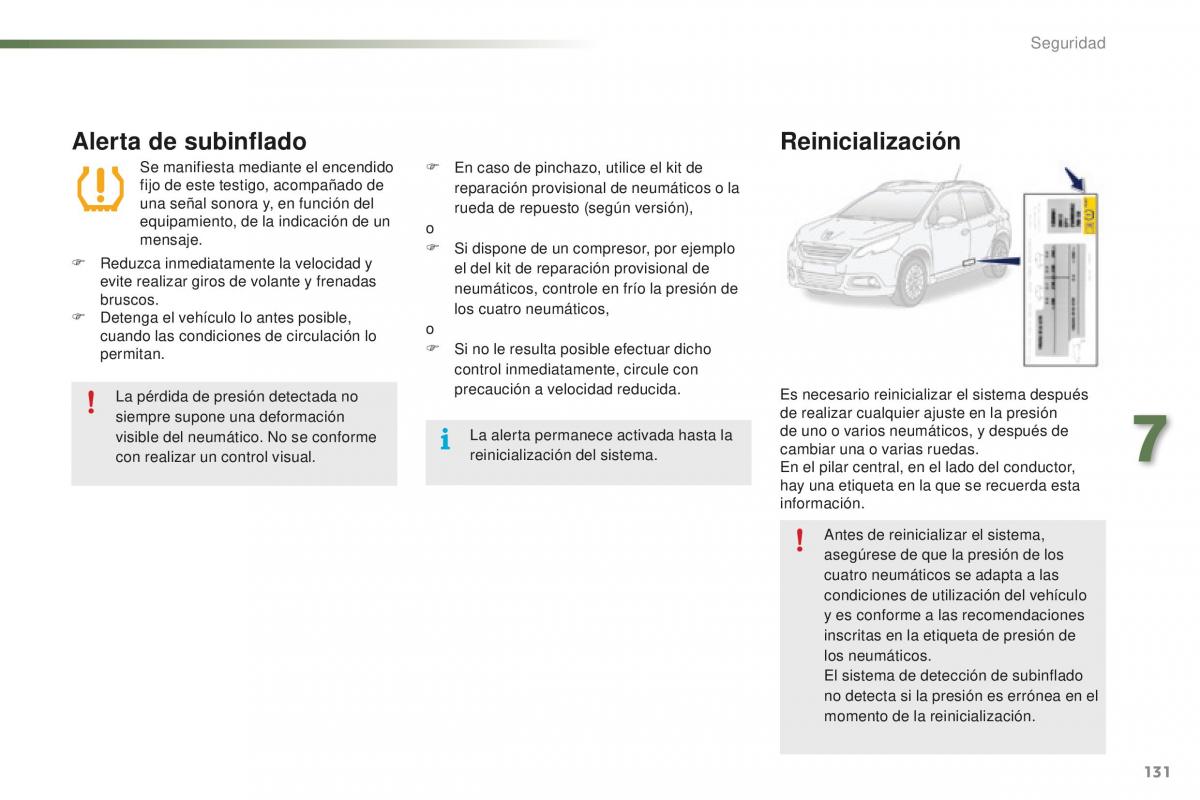 Peugeot 2008 manual del propietario / page 133